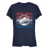 Junior’s Jurassic World Fallen Kingdom 4th of July Logo T-Shirt