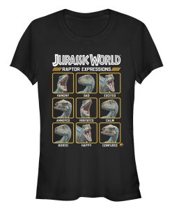 Junior’s Jurassic World Fallen Kingdom Raptor Expressions T-Shirt