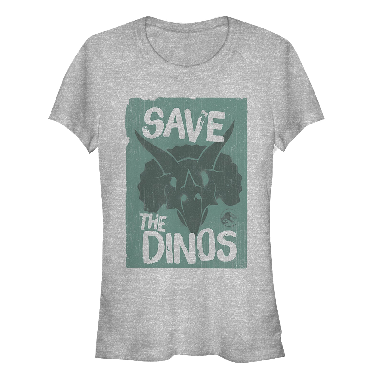 Junior's Jurassic World Fallen Kingdom Save the Dinos Cartoon T-Shirt Junior's Jurassic World Fallen Kingdom Save the Dinos Cartoon T-Shirt