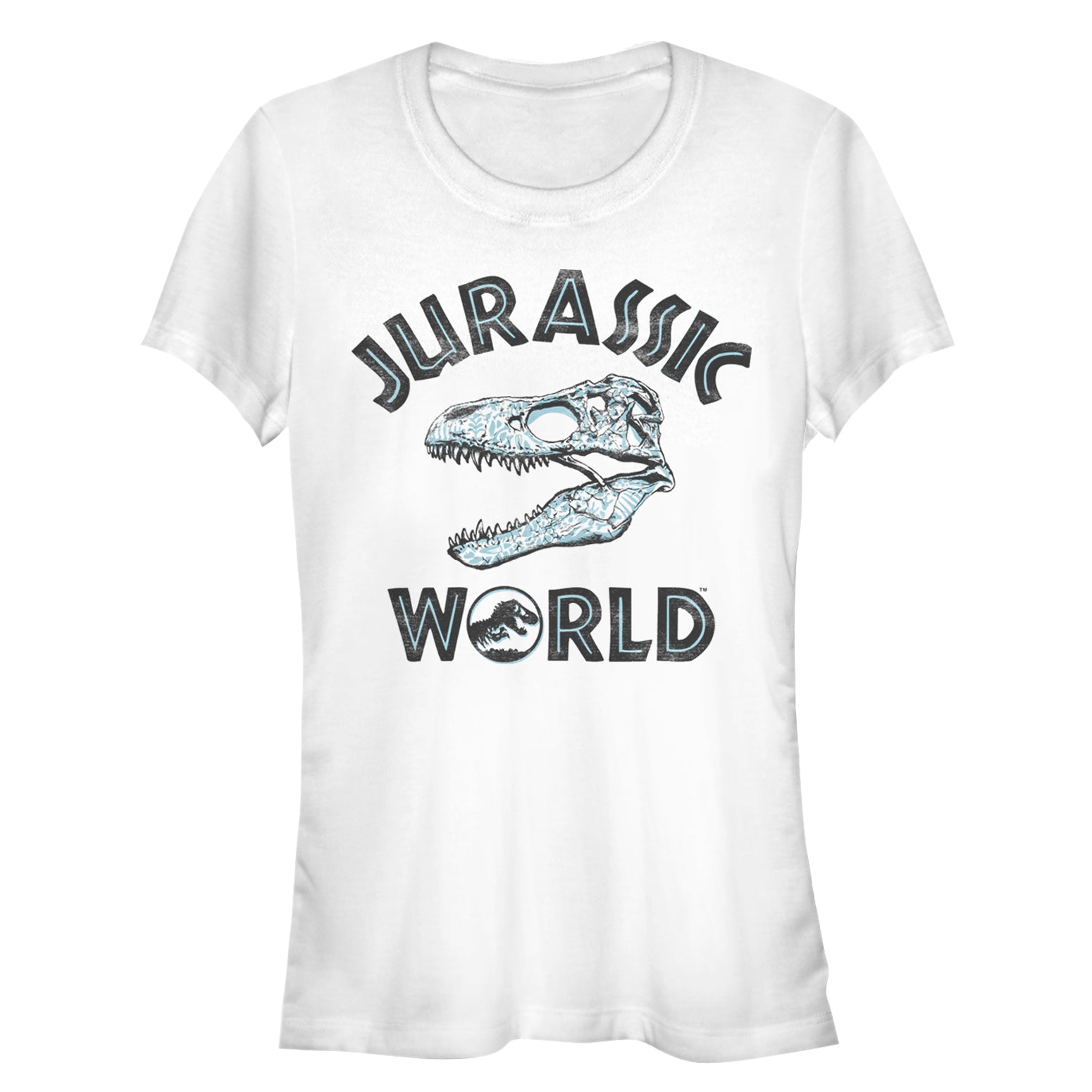 Junior's Jurassic World Fallen Kingdom Skeleton Logo T-Shirt Junior's Jurassic World Fallen Kingdom Skeleton Logo T-Shirt