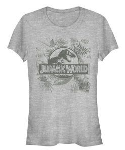 Junior’s Jurassic World Fern Leaf Logo T-Shirt