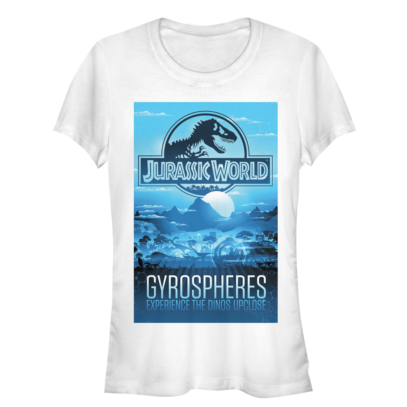 Junior's Jurassic World Gyrospheres T-Shirt Junior's Jurassic World Gyrospheres T-Shirt