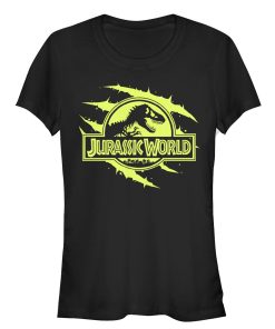 Junior’s Jurassic World Logo Claw Marks T-Shirt