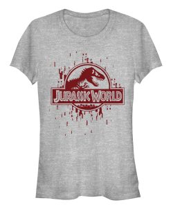 Junior’s Jurassic World Logo Glitch Code T-Shirt