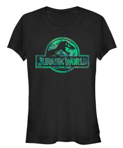 Junior’s Jurassic World Logo Tie Dye Print T-Shirt