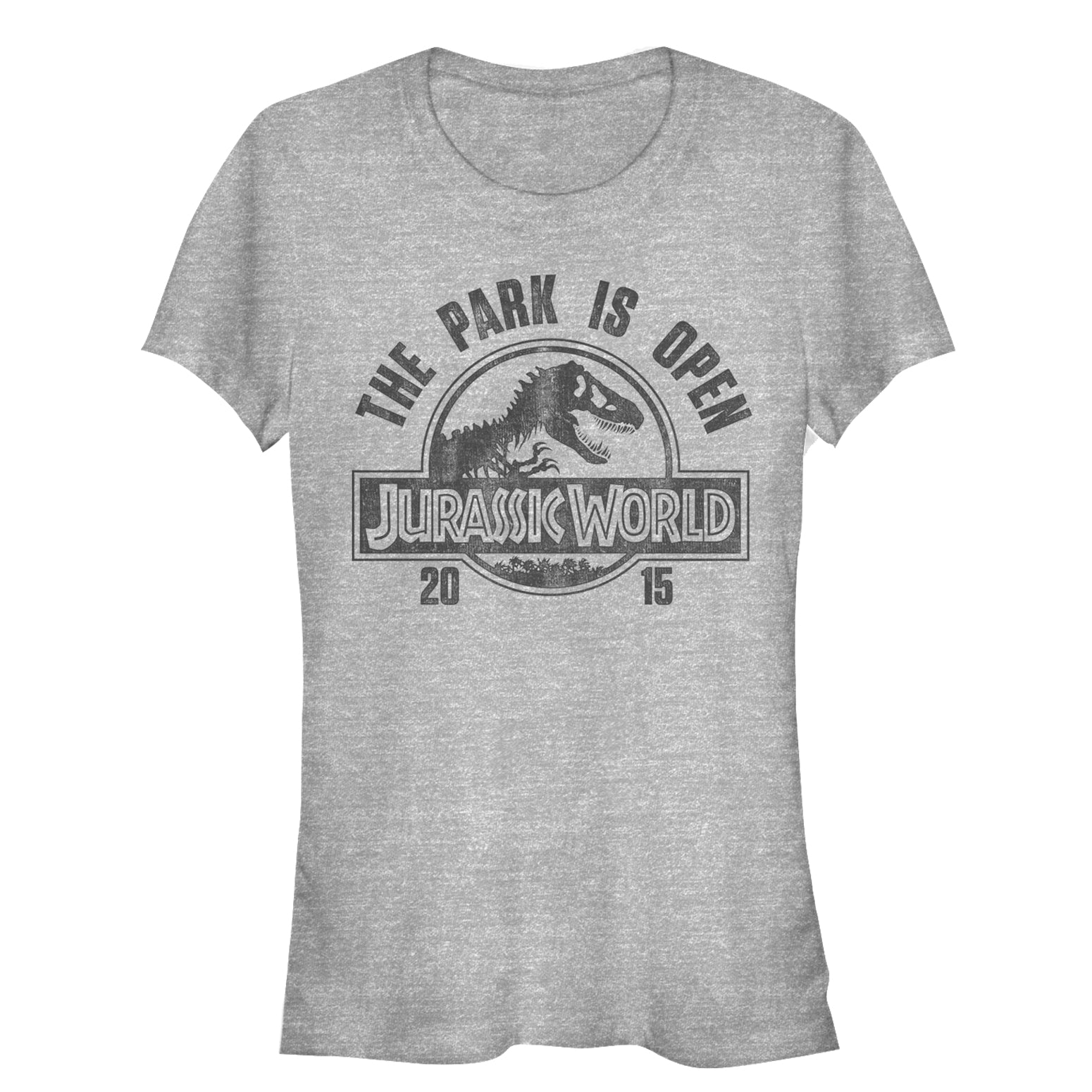 Junior's Jurassic World Park Open Logo T-Shirt Junior's Jurassic World Park Open Logo T-Shirt