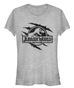 Junior’s Jurassic World Scale Logo Claw Marks T-Shirt