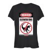 Junior’s Jurassic World Warning Electrified Fence T-Shirt