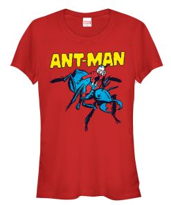 Junior’s Marvel Ant-Man Vintage Ant Rider Cartoon T-Shirt