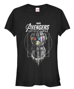 Junior’s Marvel Avengers Avengers Infinity War Gauntlet Drip T-Shirt