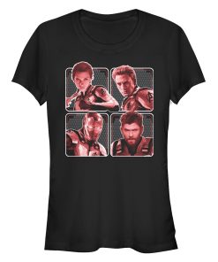 Junior’s Marvel Avengers Endgame Four Heroes Grid T-Shirt