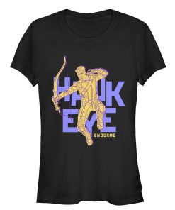 Junior’s Marvel Avengers Endgame Hawkeye Pop Art T-Shirt