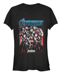 Junior’s Marvel Avengers Endgame Hero Collage T-Shirt