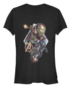 Junior’s Marvel Avengers Endgame Hero Diamond Frame T-Shirt