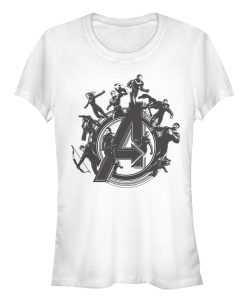 Junior’s Marvel Avengers Endgame Hero Logo T-Shirt