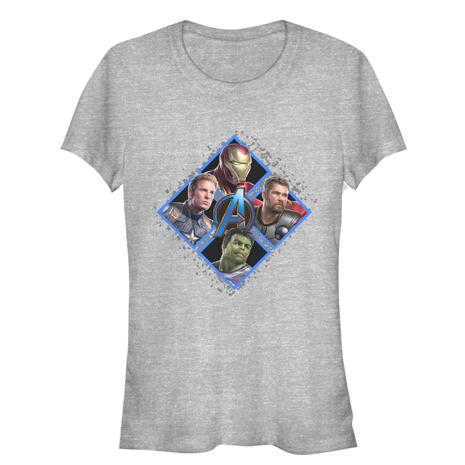 Junior's Marvel Avengers Endgame Hero Square T-Shirt Junior's Marvel Avengers Endgame Hero Square T-Shirt