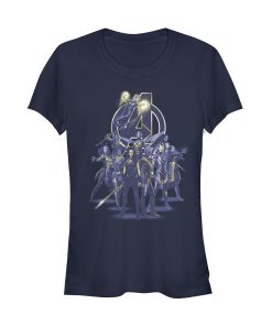 Junior’s Marvel Avengers Endgame Heroine Collage T-Shirt