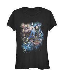Junior’s Marvel Avengers Endgame Heroine Poster T-Shirt