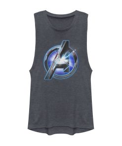 Junior’s Marvel Avengers Endgame High Tech Logo Festival Muscle Tee