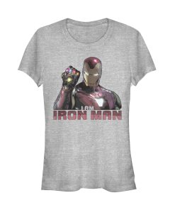 Junior’s Marvel Avengers Endgame I Am Iron Man T-Shirt