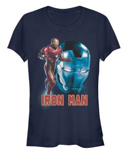 Junior’s Marvel Avengers Endgame Iron Man Helmet T-Shirt