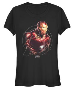 Junior’s Marvel Avengers Endgame Iron Man Portrait T-Shirt