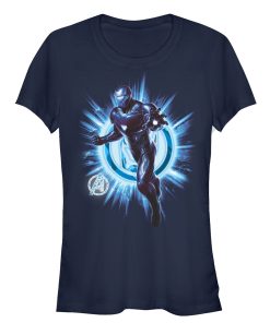 Junior’s Marvel Avengers Endgame Iron Man Star Logo T-Shirt