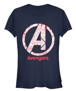 Junior’s Marvel Avengers Endgame Logo Line Art T-Shirt