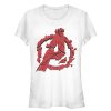 Junior’s Marvel Avengers Endgame Shatter Logo T-Shirt