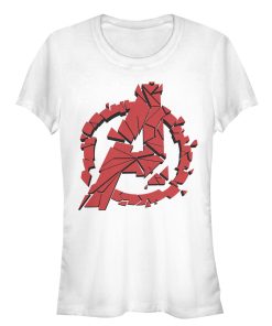 Junior’s Marvel Avengers Endgame Shatter Logo T-Shirt