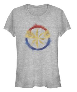Junior’s Marvel Avengers Endgame Smudged Captain Marvel T-Shirt