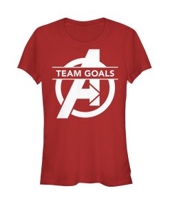 Junior’s Marvel Avengers Endgame Team Goals Logo T-Shirt