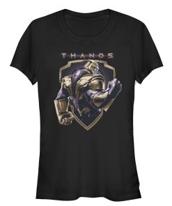 Junior’s Marvel Avengers Endgame Thanos Classic Shield T-Shirt