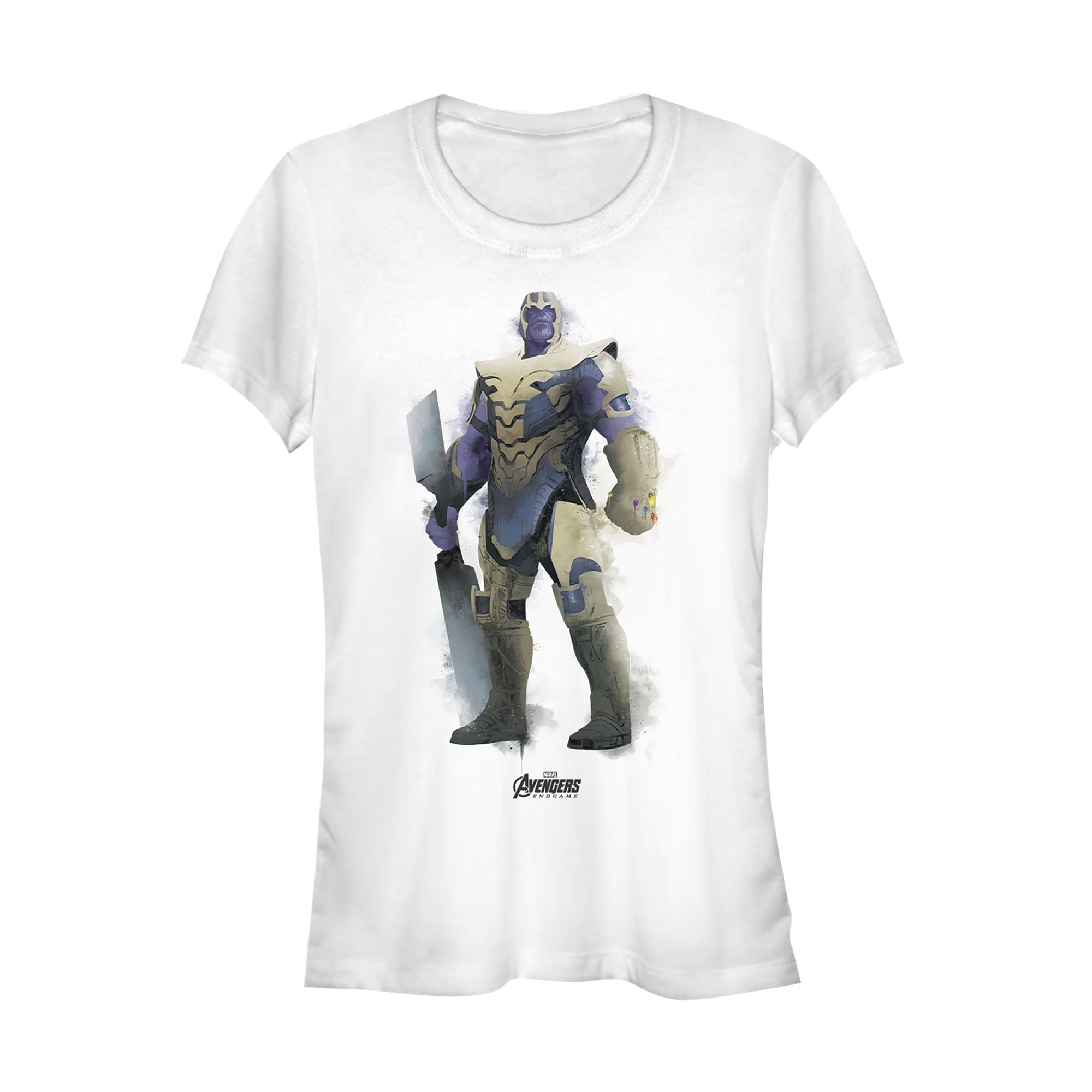 Junior's Marvel Avengers Endgame Thanos Spray Paint T-Shirt Junior's Marvel Avengers Endgame Thanos Spray Paint T-Shirt