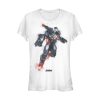 Junior’s Marvel Avengers Endgame War Machine Spray Paint T-Shirt