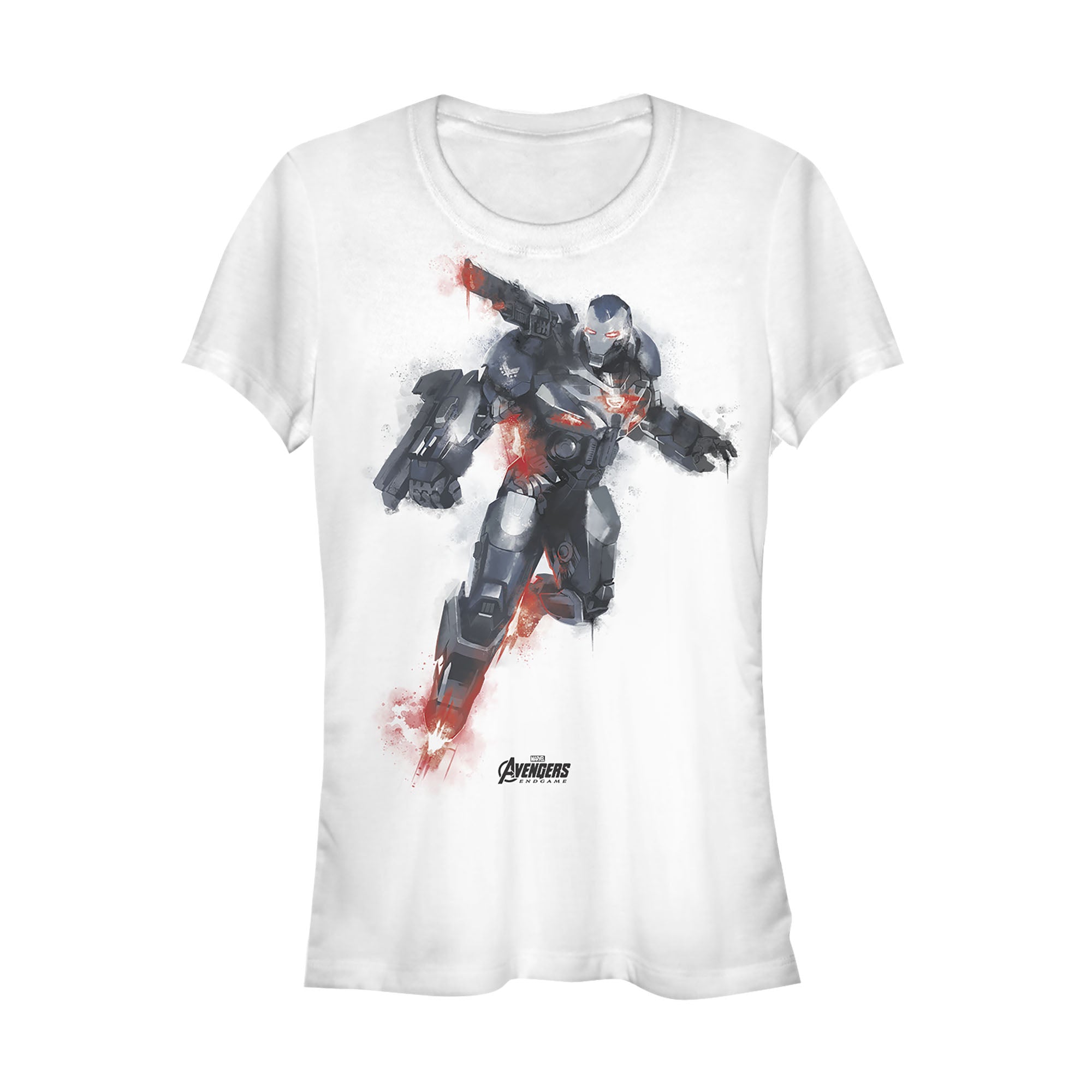 Junior's Marvel Avengers Endgame War Machine Spray Paint T-Shirt Junior's Marvel Avengers Endgame War Machine Spray Paint T-Shirt