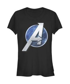 Junior’s Marvel Avengers Game Classic Logo T-Shirt