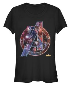 Junior’s Marvel Avengers Infinity War Logo T-Shirt
