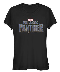 Junior’s Marvel Black Panther 2018 Text Logo T-Shirt