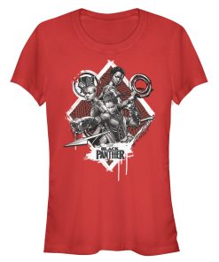 Junior’s Marvel Black Panther 2018 Warrior Trio T-Shirt