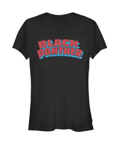 Junior’s Marvel Black Panther Retro Logo T-Shirt