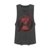 Junior’s Marvel Black Widow Avenger Symbol Festival Muscle Tee