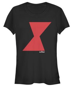 Junior’s Marvel Black Widow Bold Hourglass T-Shirt