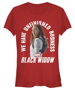 Junior’s Marvel Black Widow Business T-Shirt