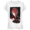 Junior’s Marvel Black Widow Cell Shade Portrait T-Shirt