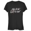 Junior’s Marvel Black Widow Chalk Logo T-Shirt