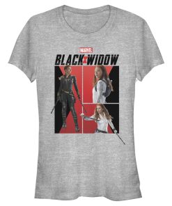 Junior’s Marvel Black Widow Character Shots T-Shirt