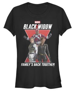Junior’s Marvel Black Widow Family Back Together T-Shirt