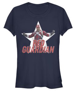 Junior’s Marvel Black Widow Guardian Pose T-Shirt