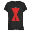 Junior’s Marvel Black Widow Hourglass Poster T-Shirt